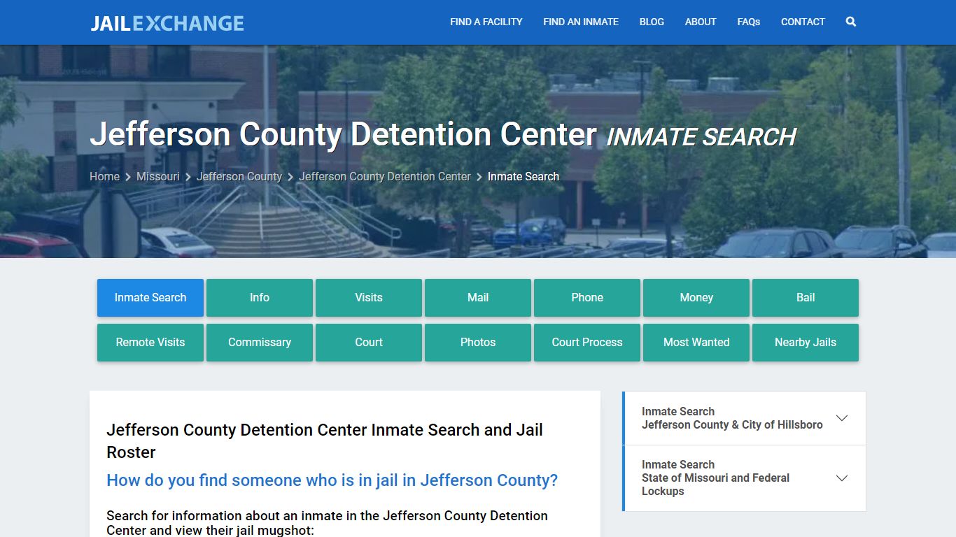 Jefferson County Detention Center Inmate Search - Jail Exchange